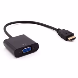 Nilox ADATTATORE HDMI - VGA M/H, 0,15 m, HDMI Type A (Standard), VGA (D-Sub), Mâle, Femelle, Noir