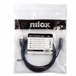 Nilox NXCUSBA01 câble USB 1,8 m USB A USB B Noir