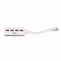 Nilox HUB 4 PORTE USB 2.0 ALLUMINIO 480 Mbit/s Gris - Vue supplémentaire 4