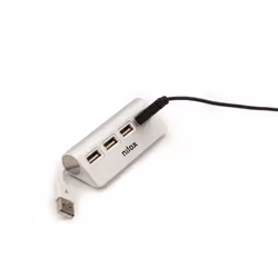 Nilox HUB 4 PORTE USB 2.0 ALLUMINIO 480 Mbit/s Gris - Vue supplémentaire 5