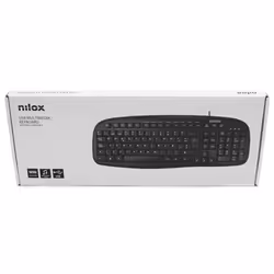 Nilox TECLADO MULTIMEDIA USB ESPANOL clavier Souris incluse QWERTY Espagnole Noir - Vue supplémentaire 5