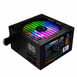 Deep Gaming DeepEnergy RGB600, 600 W, 100 - 240 V, 50 - 60 Hz, 4.5 - 9 A, Actif, 115 W