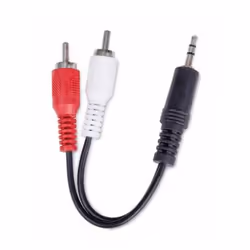 DCU Advance Tecnologic 302115, 3,5mm, Mâle, 2 x RCA, Mâle, 1,5 m, Noir, Rouge, Blanc