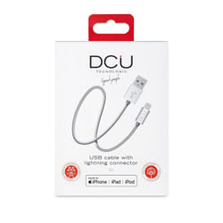 DCU Advance Tecnologic 34101205 câble Lightning 1 m Argent