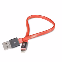 DCU Advance Tecnologic 34101285, 0,2 m, Lightning, USB A, Mâle, Mâle, Noir, Rouge