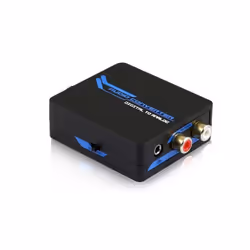 DCU Advance Tecnologic 30505052, TOSLINK, Femelle, RCA, Femelle, Noir, Bleu