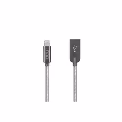 DCU Advance Tecnologic 34101260, 1 m, Lightning, USB A, Mâle, Mâle, Argent