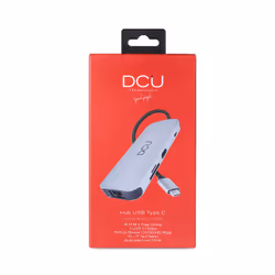 DCU Advance Tecnologic 391166, USB Type-C, 3,5mm, HDMI, PS/2, RJ-45, USB 3.2 Gen 1 (3.1 Gen 1) Type-A, 1000 Mbit/s, Gris