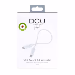 DCU Advance Tecnologic 30402005 câble USB 0,2 m USB 3.2 Gen 2 (3.1 Gen 2) USB C Blanc