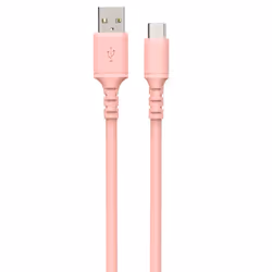 DCU Advance Tecnologic 30402070, 1 m, USB A, USB C, USB 2.0, Rose