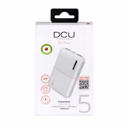 DCU Advance Tecnologic 34155002 banque d'alimentation électrique Lithium 5000 mAh Blanc