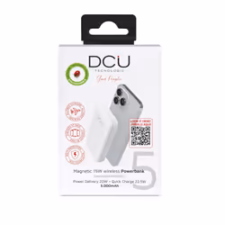 DCU Advance Tecnologic 34155008 banque d'alimentation électrique Lithium 5000 mAh Recharge sans fil Blanc