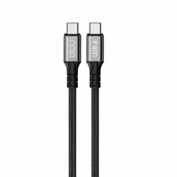 DCU Advance Tecnologic 30402095, 1 m, USB C, USB C, USB4 Gen 2x2, Noir