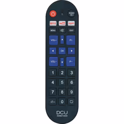 DCU Advance Tecnologic 30901000, TV, IR Wireless, Appuyez sur les boutons, Noir