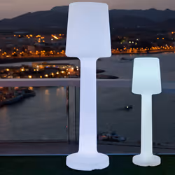 Lampe sur pied LED RGB rechargeable 165cm - NEWGARDEN - MOOVERE - Extérieur - Batterie - Polyéthylène opalin