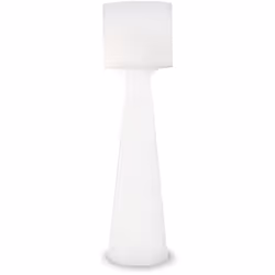 Le lampadaire Grace 140, au pied conique et au diffuseur de lumière cylindrique est fabriqué par Newgarden en polyéthylène. C ...