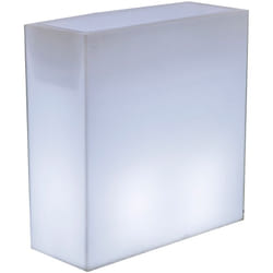 Newgarden - junco Jardinière rectangulaire et haute avec lumière pour plantes et fleurs très résistante. Chargement solaire et batterie rechargeable.