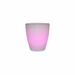 Newgarden - violeta 55 Jardinière Ronde Moderne d'Intérieur et d'Extérieur avec Lumière pour Plantes et Fleurs Très Résistante. Chargement solaire et