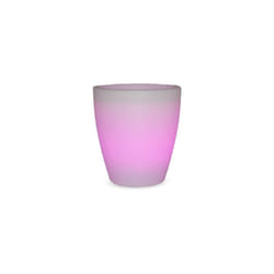 Newgarden - violeta 55 Jardinière Ronde Moderne d'Intérieur et d'Extérieur avec Lumière pour Plantes et Fleurs Très Résistante. Chargement solaire et