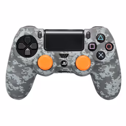FR-TEC FT0023, PlayStation 4, Kit de protection, Camouflage, Orange, Silicone, Convexe, Sony