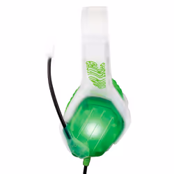 FR-TEC Ghost, Avec fil, Jouer, Casque, Vert, Transparent, Blanc