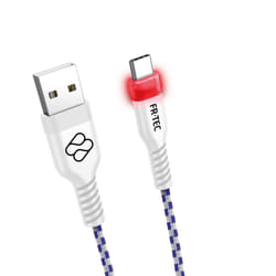 FR-TEC FT0030 câble USB 3 m USB 2.0 USB A USB C Blanc