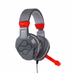 FR-TEC Samus, Avec fil, Jouer, Écouteurs, Noir, Gris, Rouge