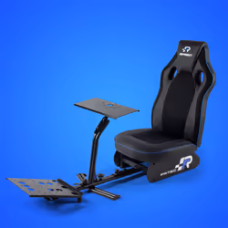 FR-TEC Sprint Noir, Bleu Fauteuil de jeu simulateur de course