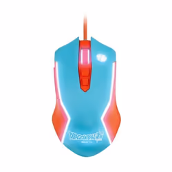 FR-TEC DBPCMOUSEGO, Droitier, 8000 DPI, Bleu, Orange