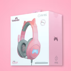 FR-TEC Tanooki Gris, Rose - Vue supplémentaire 4