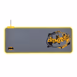 FR-TEC BATPCMPAD, Noir, Gris, Jaune, Image, Rouge/Vert/Bleu, Base antidérapante, Tapis de souris de jeu