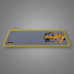 FR-TEC BATPCMPAD tapis de souris Tapis de souris de jeu Noir, Gris, Jaune