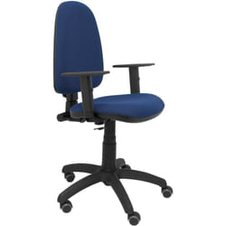 Piqueras Y Crespo - Modelo Ayna - Silla de oficina ergonómica con mecanismo de contacto permanente, regulable en altura y ruedas de parqué - Asiento