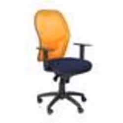 Chaise de bureau ergonomique Jorquera - PIQUERAS Y CRESPO - Orange - Tissu - Bali bleu marine
