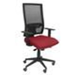 Siège de bureau ergonomique avec mécanisme synchro et dossier réglable en hauteur en maille respirante avec appui-tête et assise