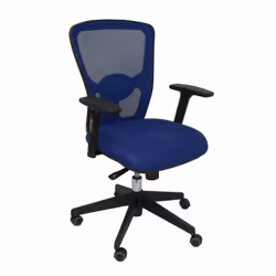 PIQUERAS Y CRESPO 20SABALI229, Siège rembourré, Dossier grillagé, Bleu, Bleu, Tissu, Polyvinyl chloride (PVC), Mesh