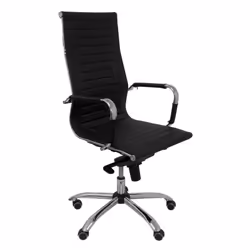 PIQUERAS Y CRESPO 257DBNE chaise et fauteuil de bureau Chaise avec assise rembourrée Dossier en cuir rembourré