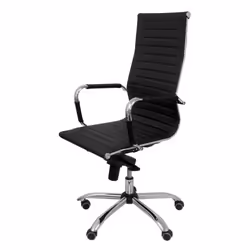 PIQUERAS Y CRESPO 257DBNE chaise et fauteuil de bureau Chaise avec assise rembourrée Dossier en cuir rembourré