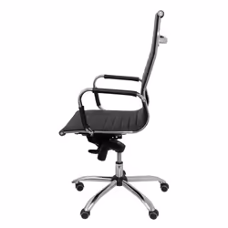 PIQUERAS Y CRESPO 257DBNE chaise et fauteuil de bureau Chaise avec assise rembourrée Dossier en cuir rembourré - Vue supplémentaire 4