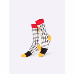 EatMySocks French Fries Unisexe Chaussettes Crew Noir, Rouge, Blanc, Jaune 1 paire(s)