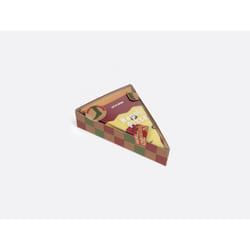 EatMySocks Napoli Pizza Unisexe Chaussettes Crew Beige, Couleur camel, Rouge 1 paire(s)