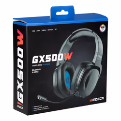Indeca GX500W Casque Avec fil &sans fil Arceau Jouer Bluetooth Noir