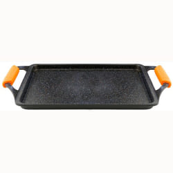 Plaque à Griller 43 X 25cm Induction Fonte daluminium Anti-adhésif sans PFOA Wecook Ecochef Noir 51895