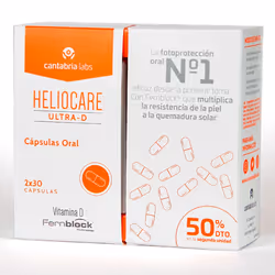 Heliocare Ultra D photoprotection de l’intérieur avec duo de vitamine D 2 x 30 gélules