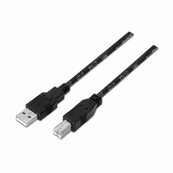 AISENS A101-0007, 3 m, USB A, USB B, USB 2.0, Noir