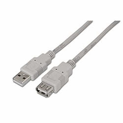 AISENS A101-0013 câble USB 1,8 m USB 2.0 USB A Beige