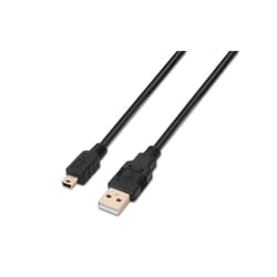 AISENS A101-0024 câble USB 1 m USB 2.0 USB A Mini-USB B Noir