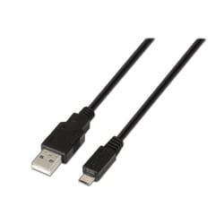 AISENS A101-0027 câble USB 0,8 m USB 2.0 USB A Micro-USB B Noir