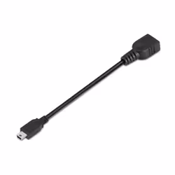 AISENS A101-0033, 0,15 m, Mini-USB B, USB A, USB 2.0, Noir