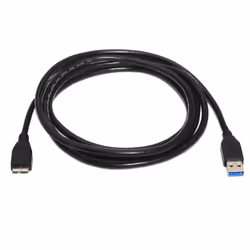 AISENS A105-0044 câble USB 2 m USB 3.2 Gen 1 (3.1 Gen 1) USB A Micro-USB B Noir